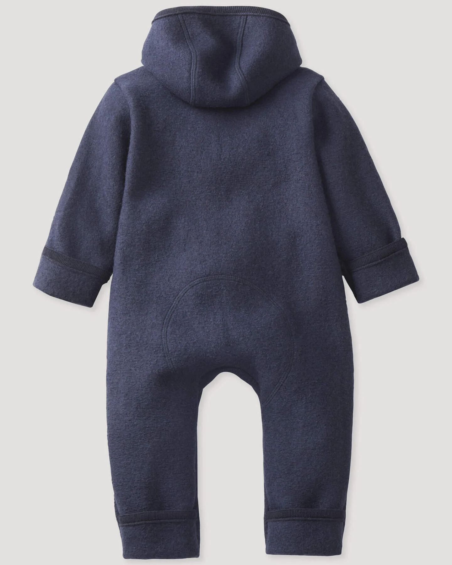 hessnatur Baby Wollwalk Overall aus Bio-Merinowolle - blau - Größe 86/92 – Ansicht 2