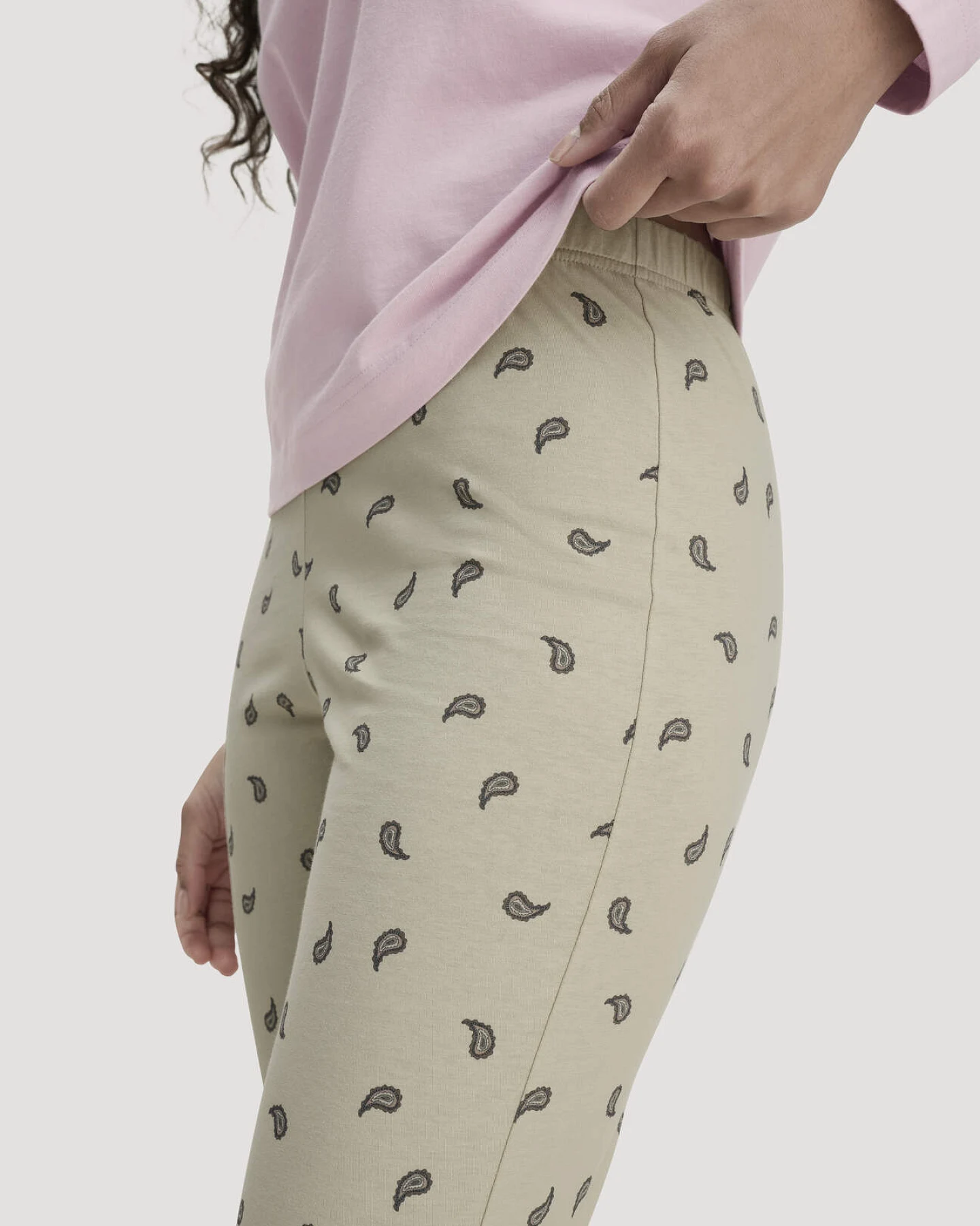 hessnatur Damen Pyjama Regular PURE COTTON aus Bio-Baumwolle - rosa - Größe 38 – Ansicht 2