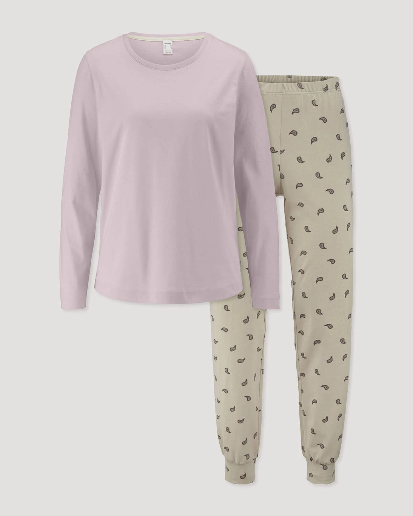 hessnatur Damen Pyjama Regular PURE COTTON aus Bio-Baumwolle - rosa - Größe 38 – Ansicht 4