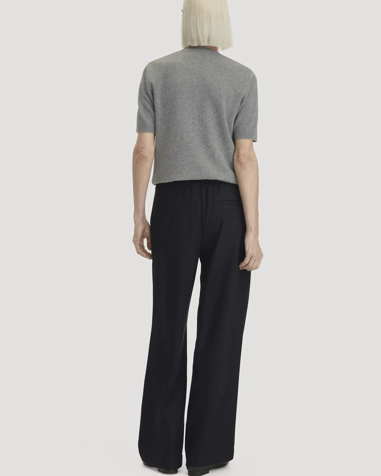 hessnatur Damen Gewebe Hose Wide Leg aus TENCEL™ Lyocell - schwarz - Größe 34 – Ansicht 2