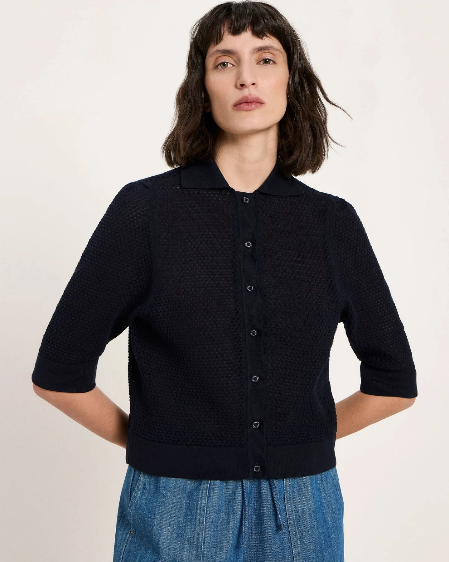 Strickjacke kurzarm (GOTS) – Ansicht 2