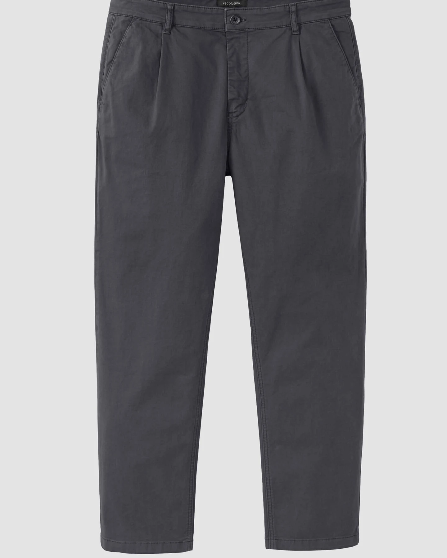Recolution Herren vegan Chinos Eiche Dunkelgrau – Ansicht 2