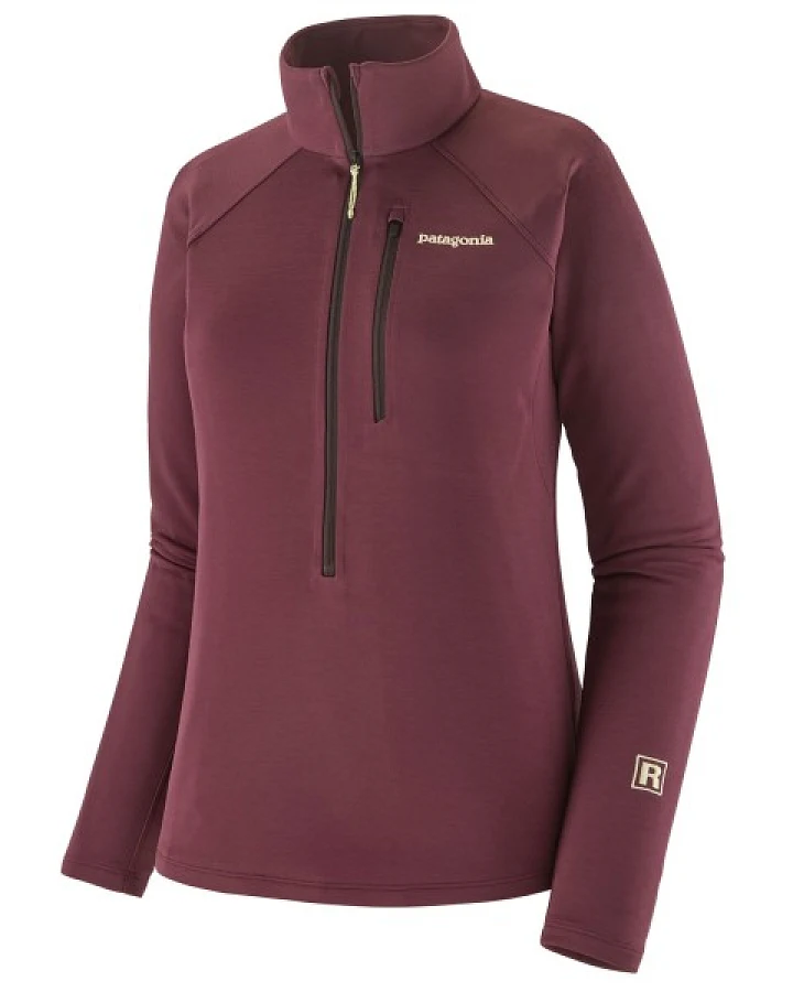 Patagonia - Women's R1 Ultralight 1/2-Zip - Fleecepullover Gr L lila