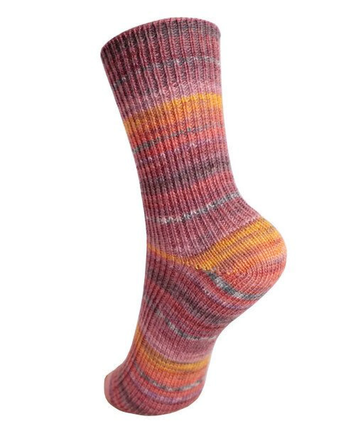 Hirsch Natur Baby Kind Grobstricksocke gemutert kbT Wolle – Ansicht 2