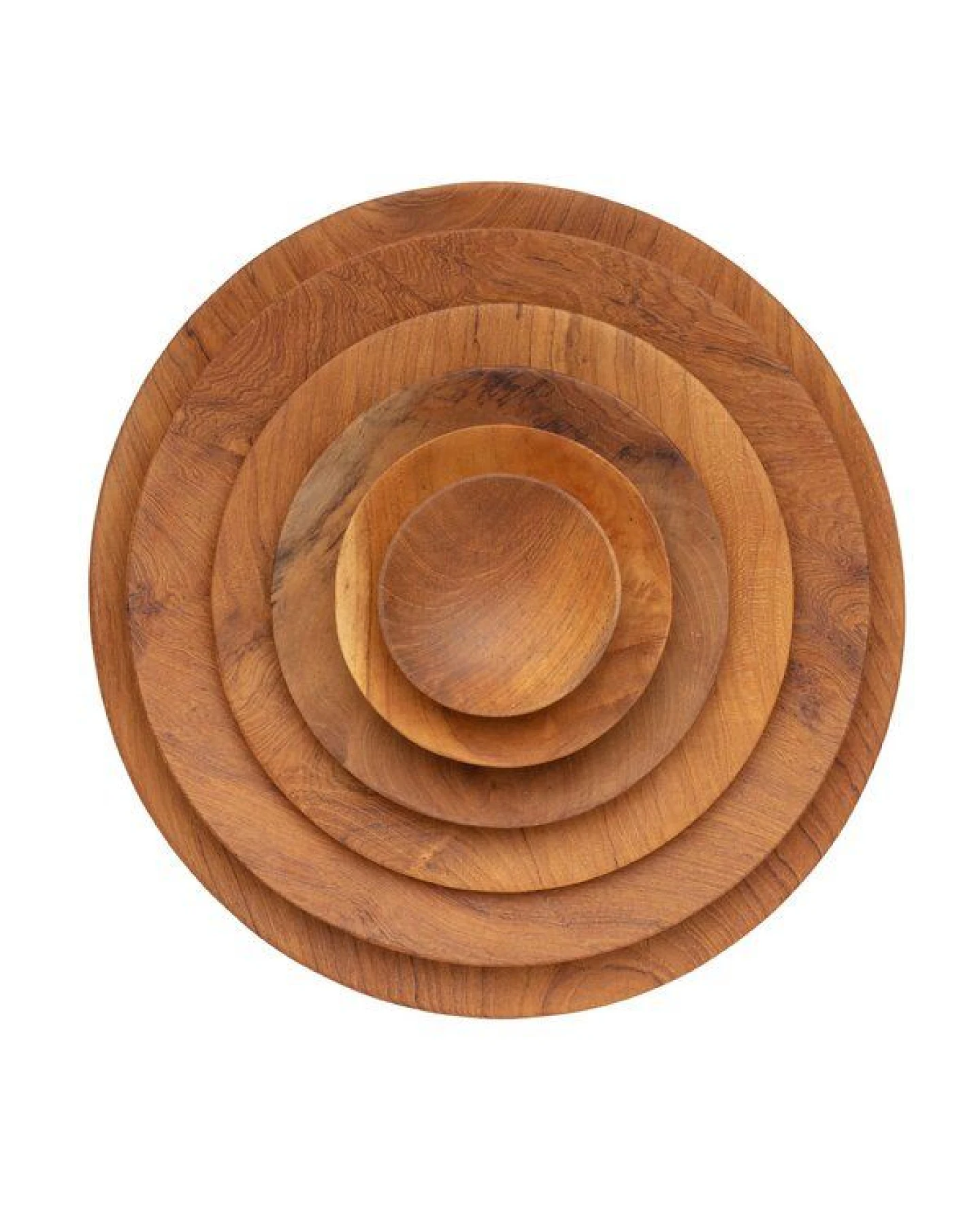 Originalhome Handgefertigte Teakholz Teller, S – zero waste, vegan & fair produziert. – Ansicht 3