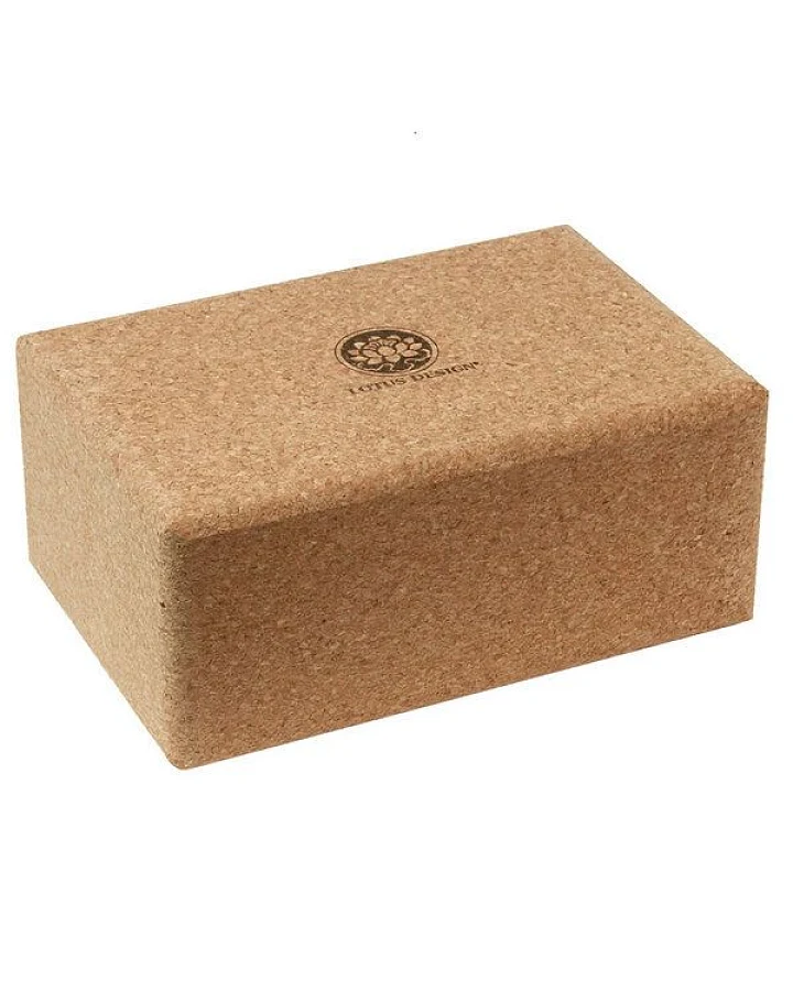 Yogablock KORK NATUR Extra Gross Lotus Design® - 23x15x10 cm