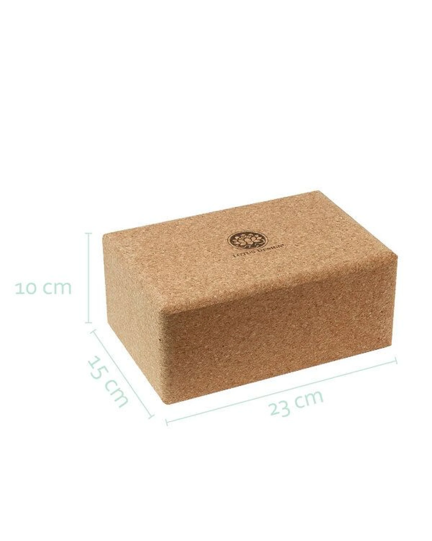 Yogablock KORK NATUR Extra Gross Lotus Design® - 23x15x10 cm – Ansicht 3