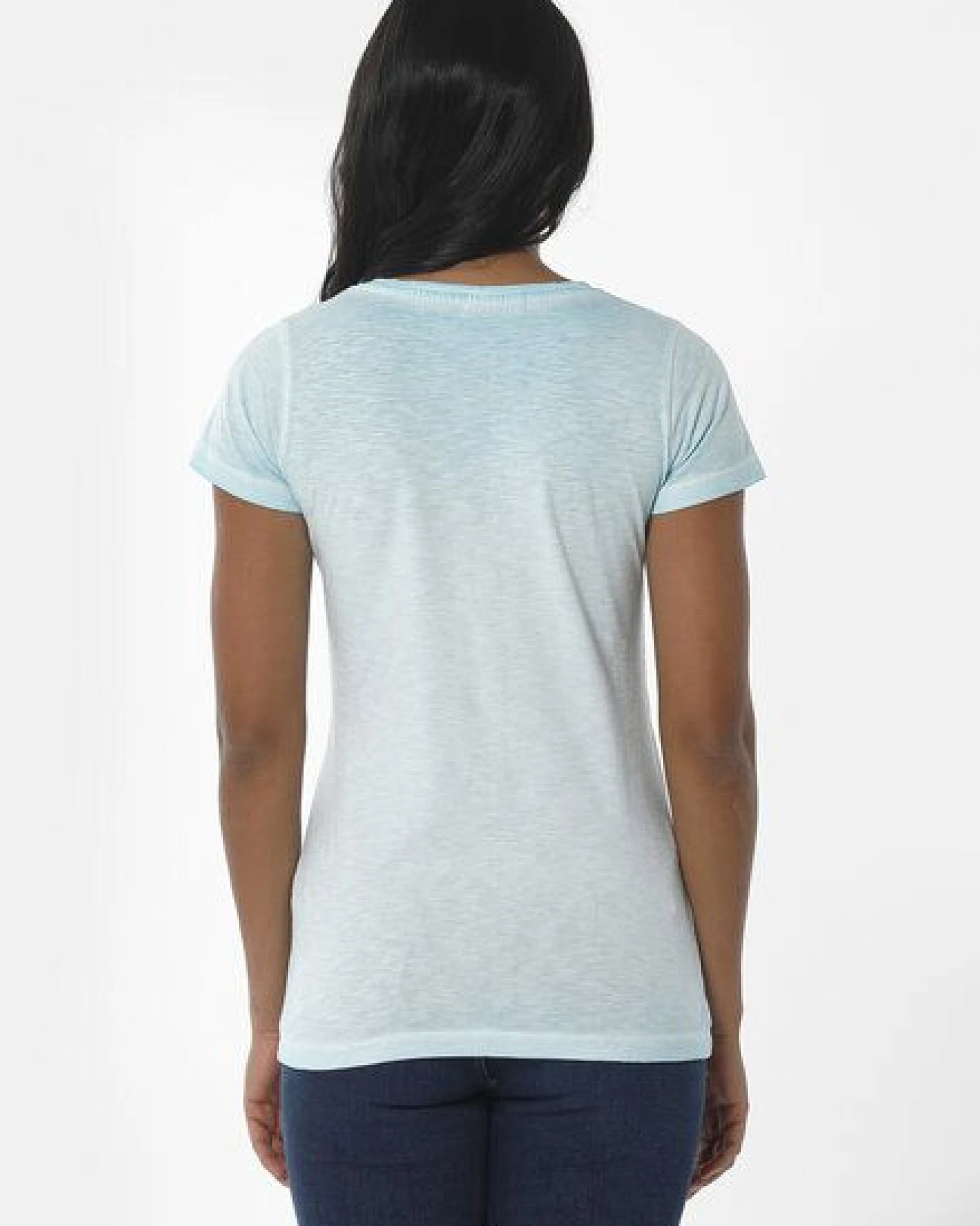 ORGANICATION Cold Pigment Dyed T-Shirt aus Bio-Baumwolle mit Print – Ansicht 4