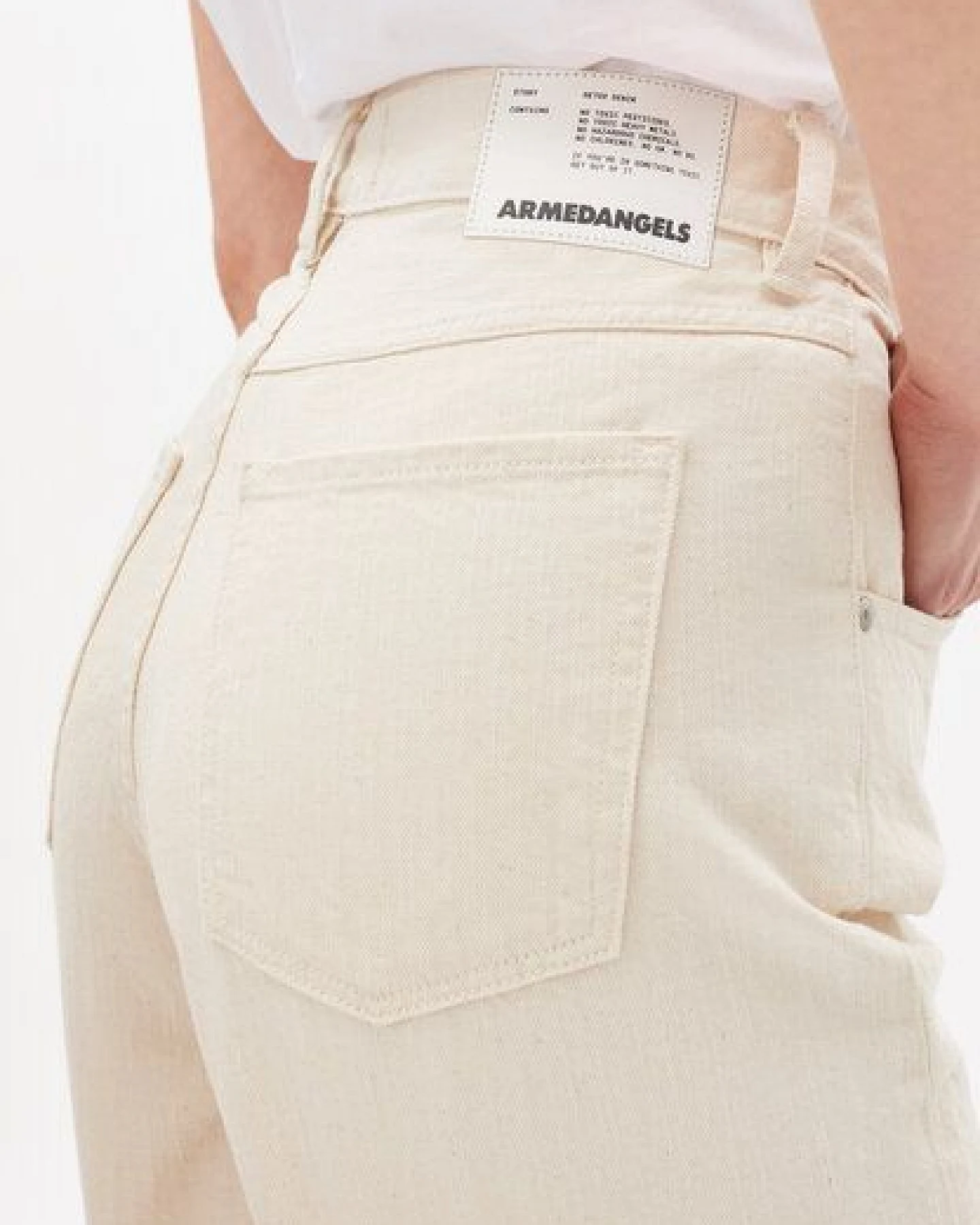 ARMEDANGELS FREYMAA UNDYED - Damen Denim Shorts aus Bio-Baumwoll Mix (recycled) – Ansicht 3