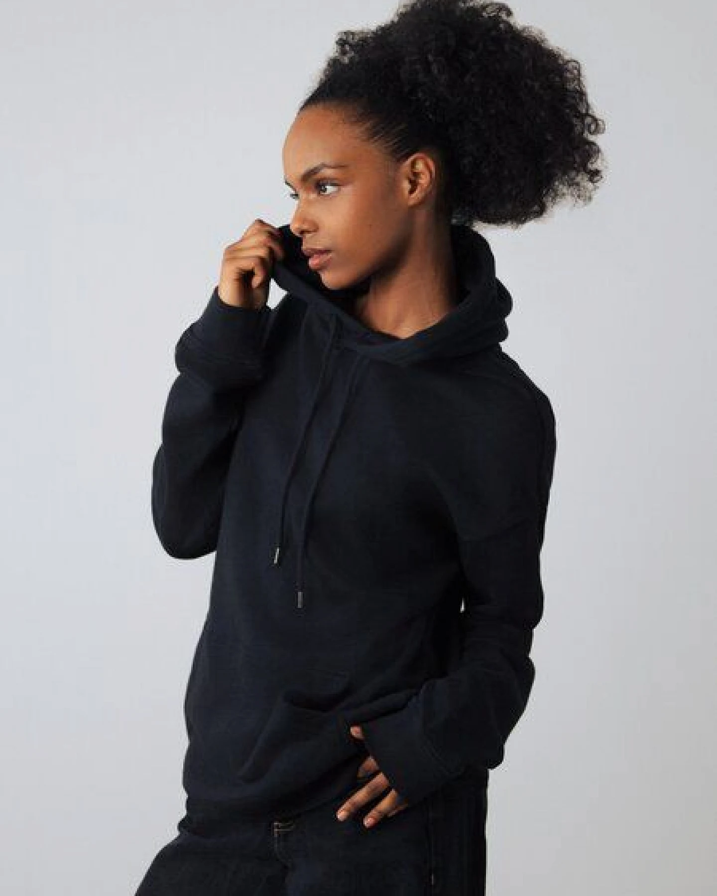 Honest Basics Schwerer Hoodie – Ansicht 3