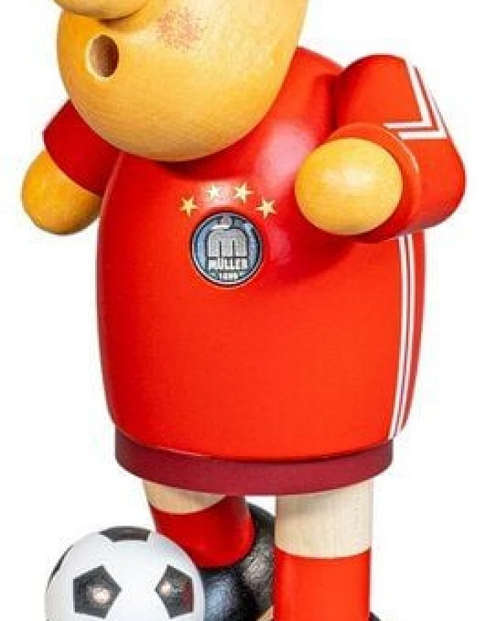 Müller Seiffen Müllerchen Fußballer- die Räuchermännchen mit der Knollennase