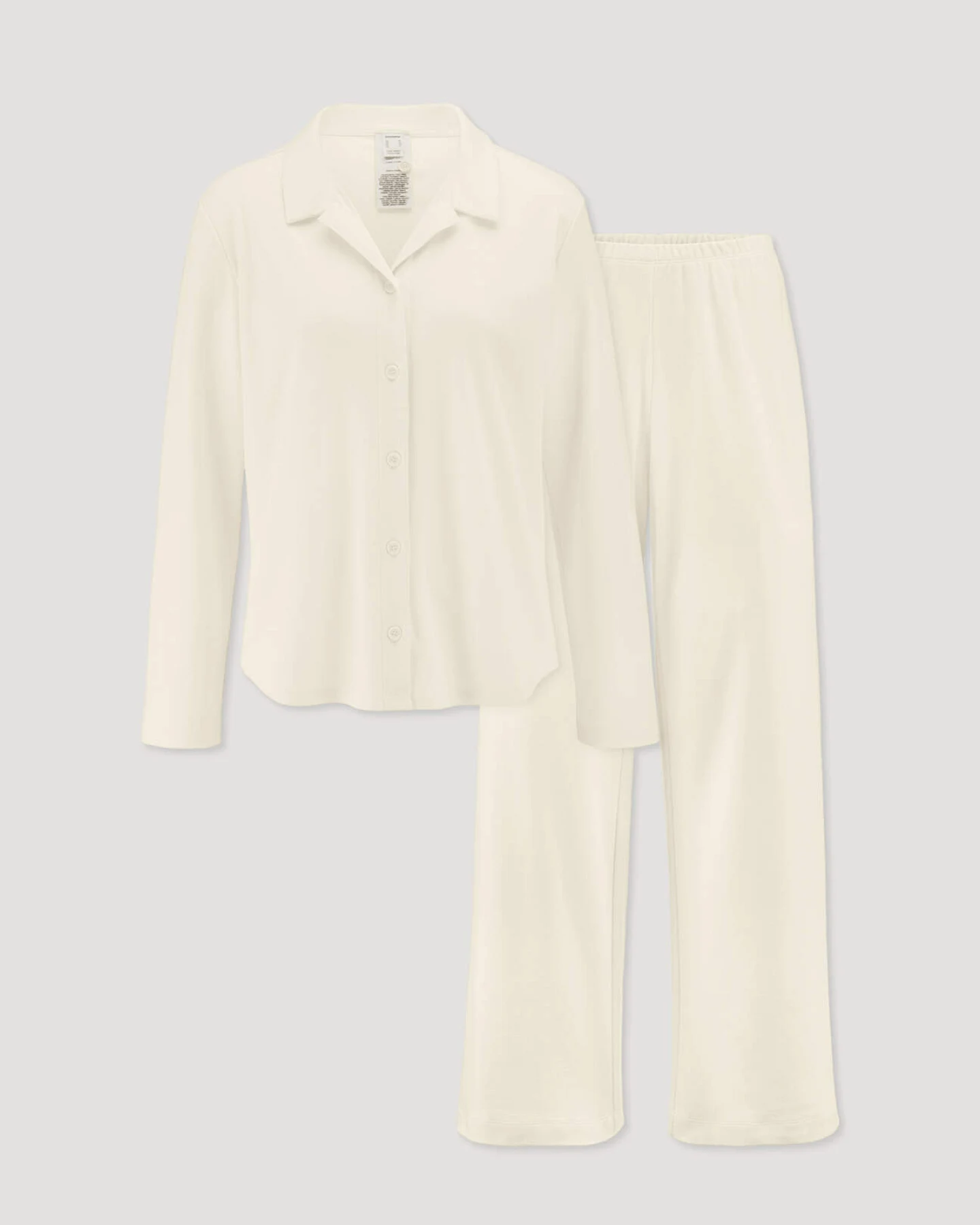 hessnatur Damen Pyjama PURE NATURE aus Bio-Baumwolle - natur - Größe 48 – Ansicht 4