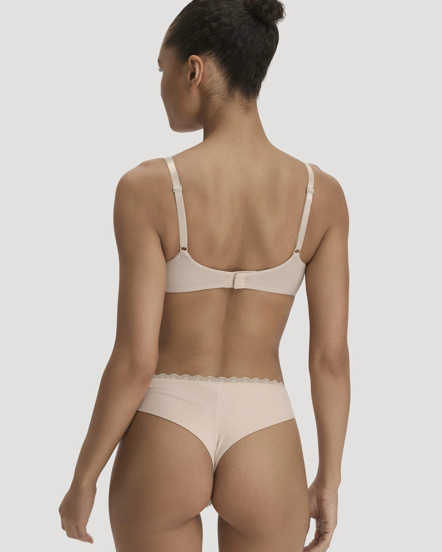 hessnatur Damen Spacer-BH PURE SENSE LACE aus TENCEL™ Modal - rosa - Größe 80B – Ansicht 2