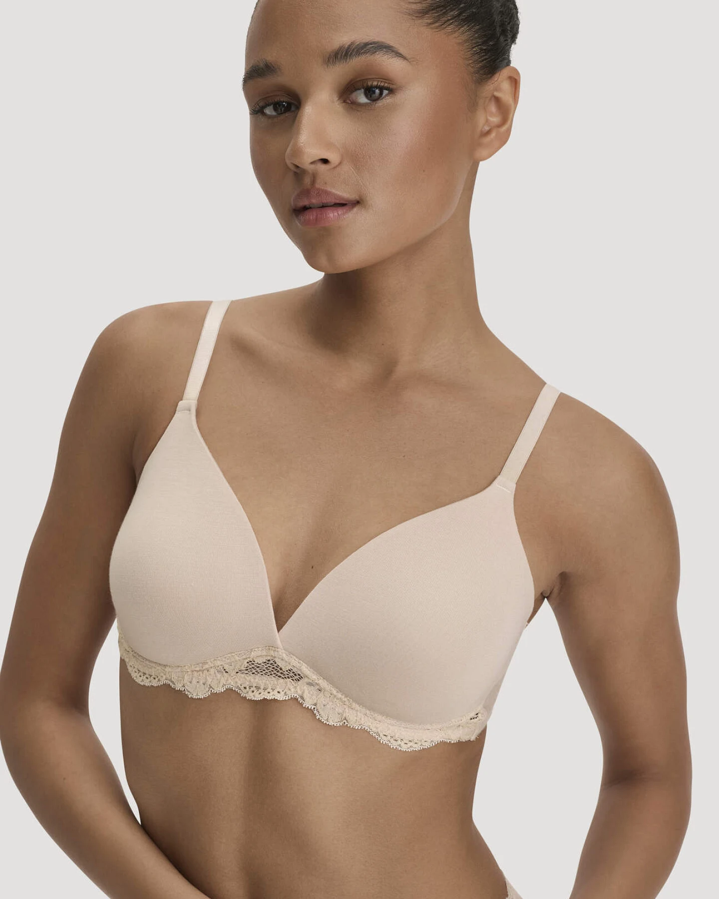 hessnatur Damen Spacer-BH PURE SENSE LACE aus TENCEL™ Modal - rosa - Größe 75C – Ansicht 3