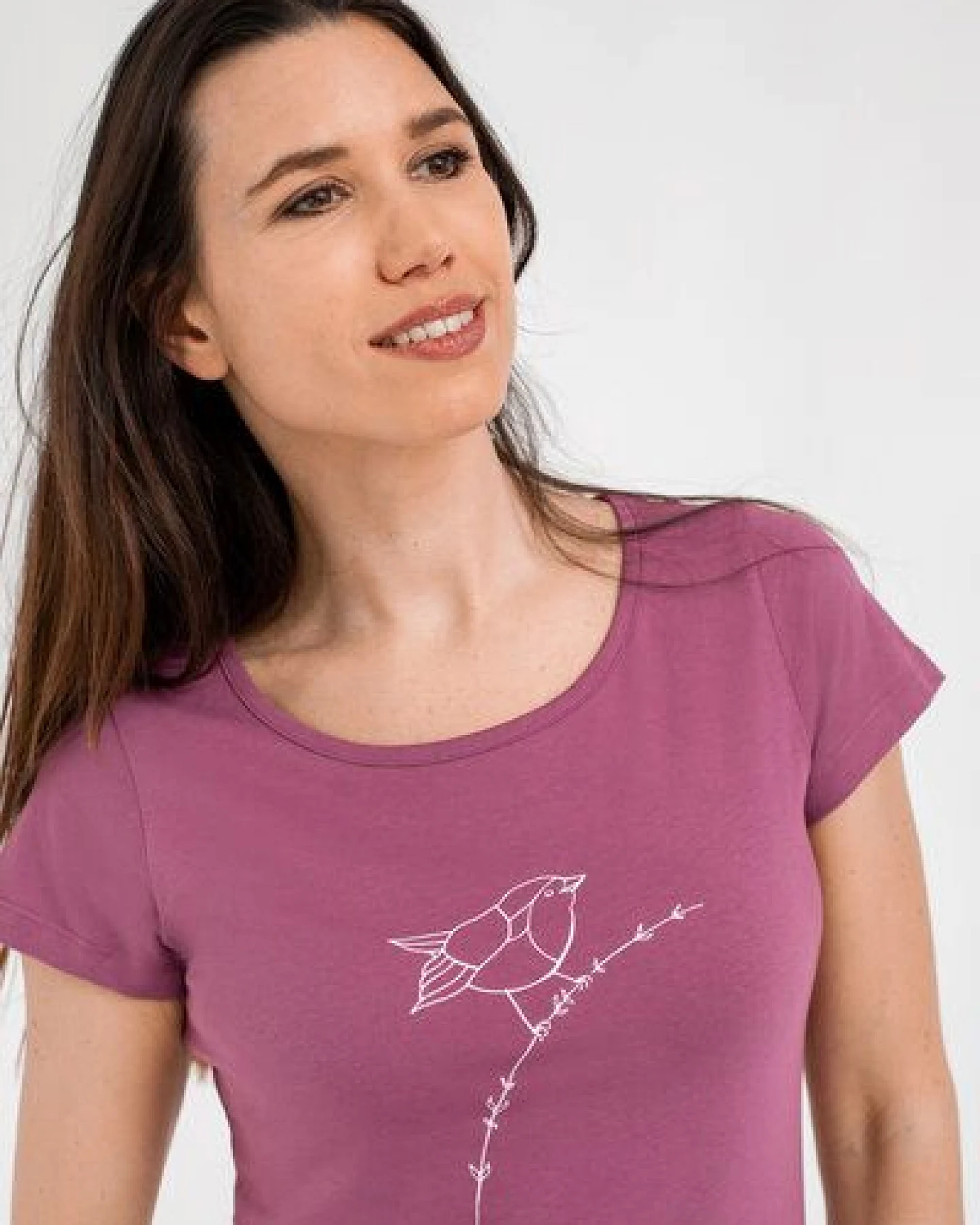 Brandless Basic Bio T-Shirt (ladies) Nr.2 Rotkehlchen GOTS 155g/m² – Ansicht 4