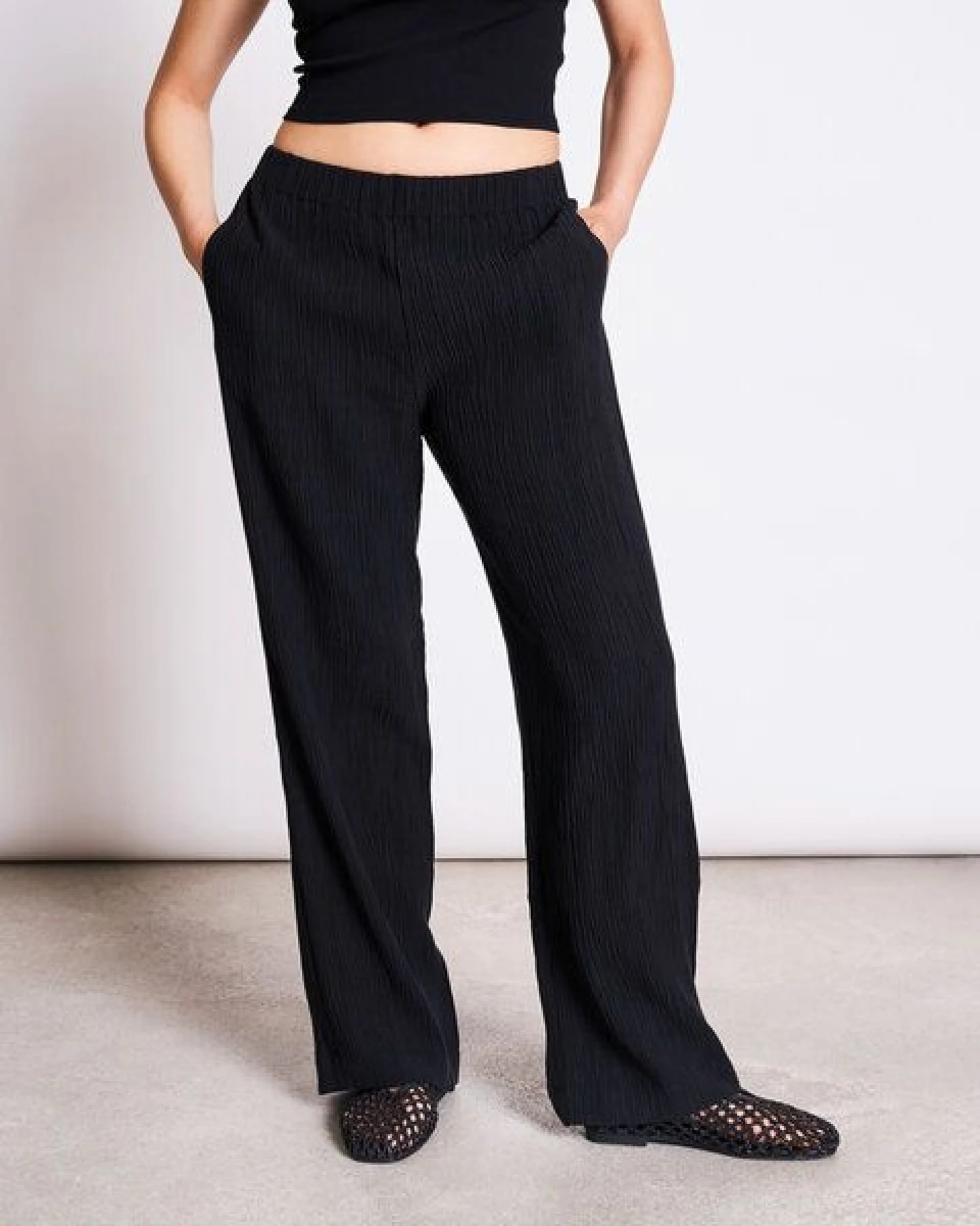 JAN N JUNE Weite Crinkle-Hose HAVA – Ansicht 3