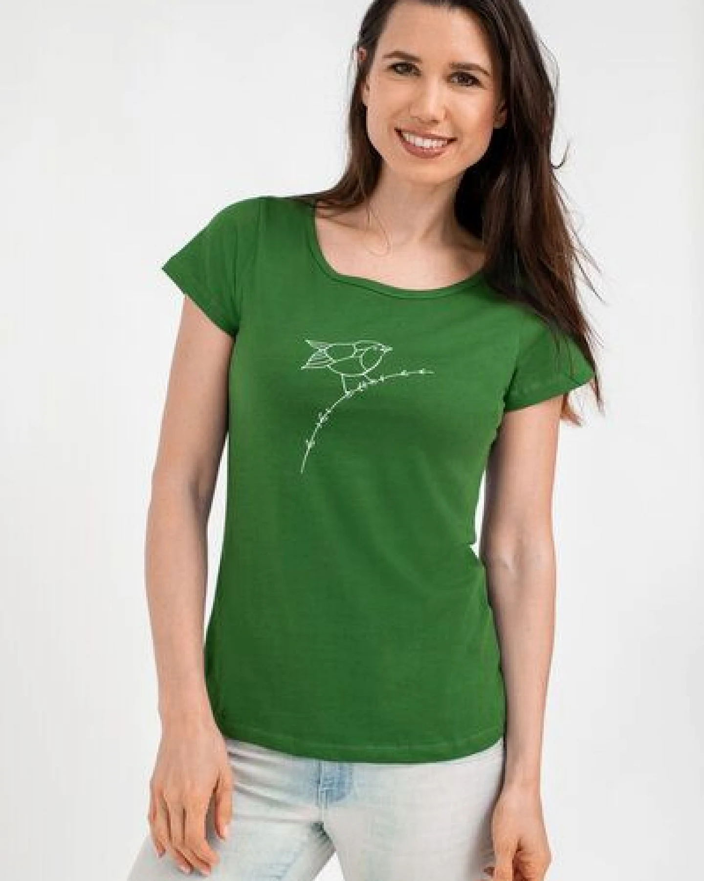 Brandless Basic Bio T-Shirt (ladies) Nr.2 Rotkehlchen GOTS 155g/m² – Ansicht 2