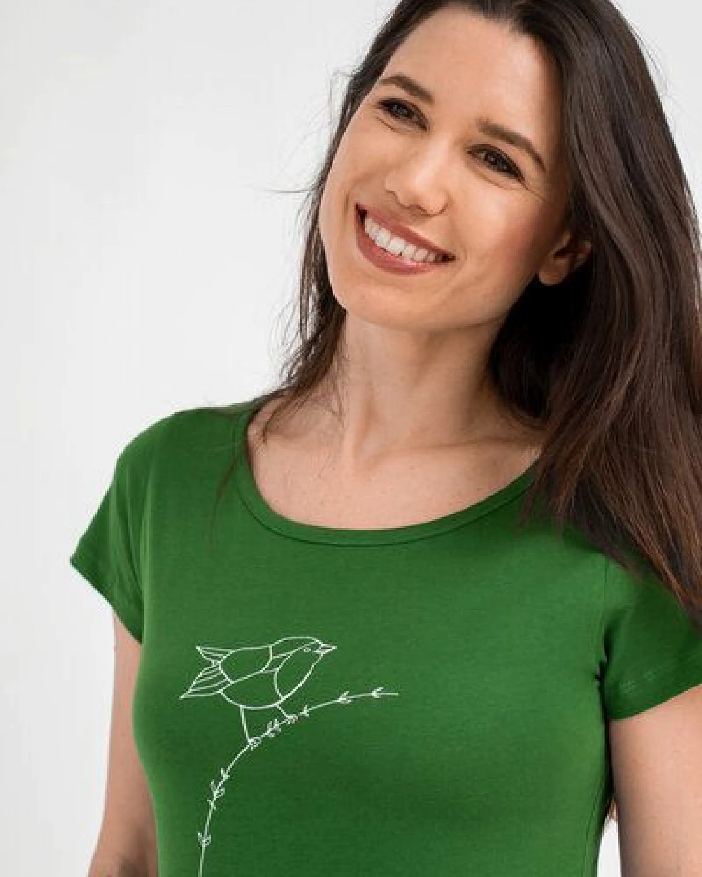 Brandless Basic Bio T-Shirt (ladies) Nr.2 Rotkehlchen GOTS 155g/m² – Ansicht 3