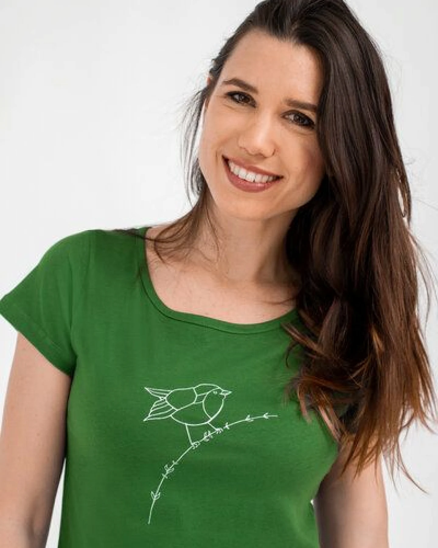 Brandless Basic Bio T-Shirt (ladies) Nr.2 Rotkehlchen GOTS 155g/m² – Ansicht 4