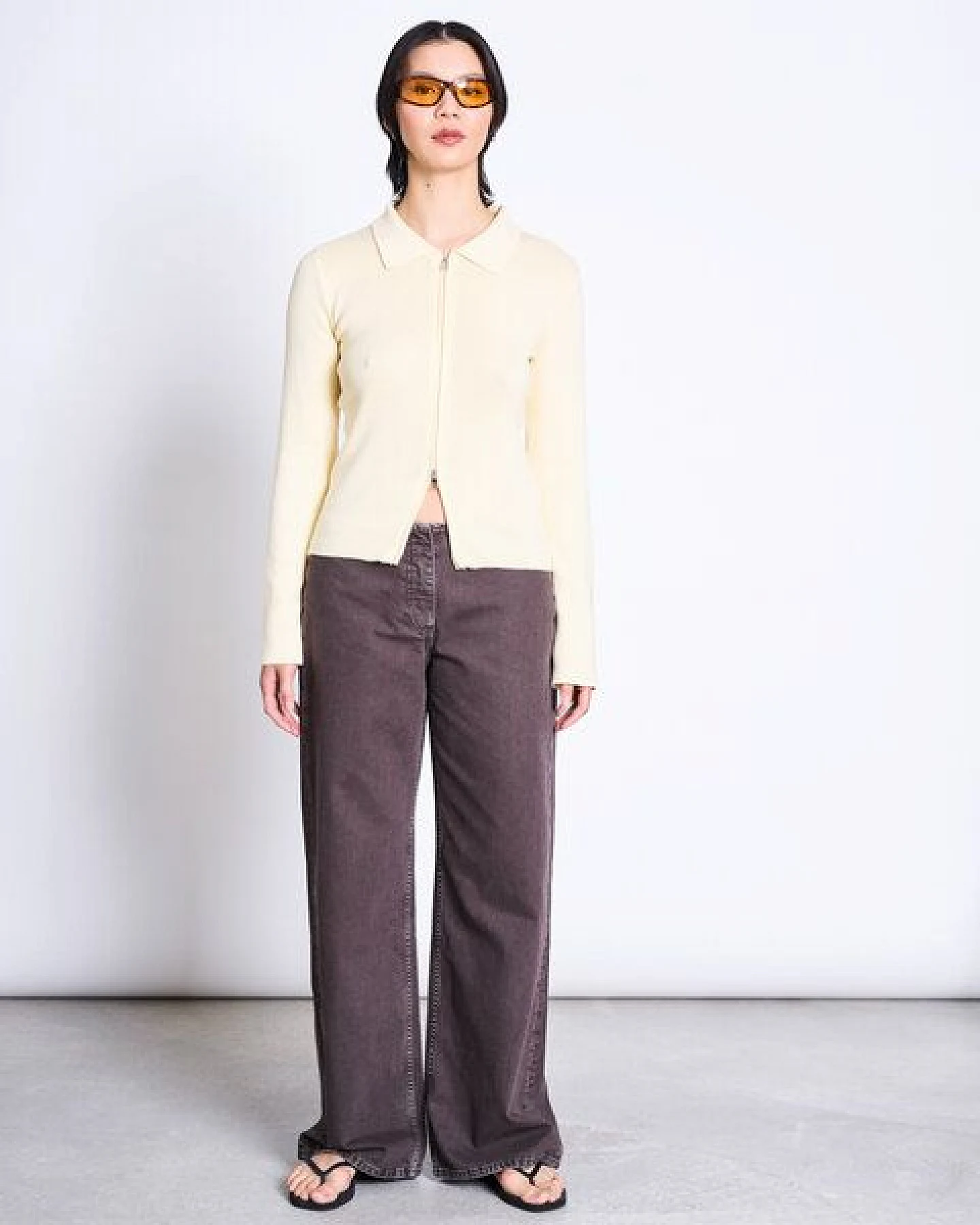 JAN N JUNE Baumwoll Zip Jacke TYRIE – Ansicht 2