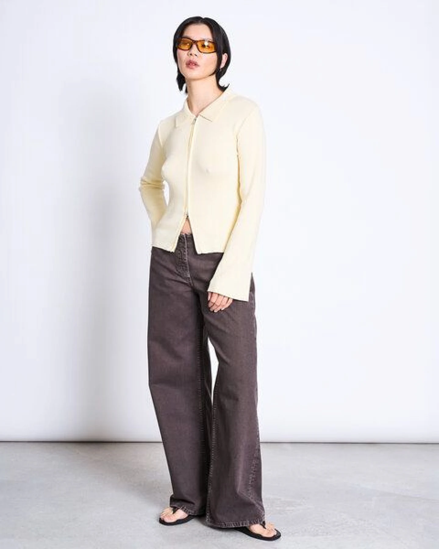 JAN N JUNE Baumwoll Zip Jacke TYRIE – Ansicht 3