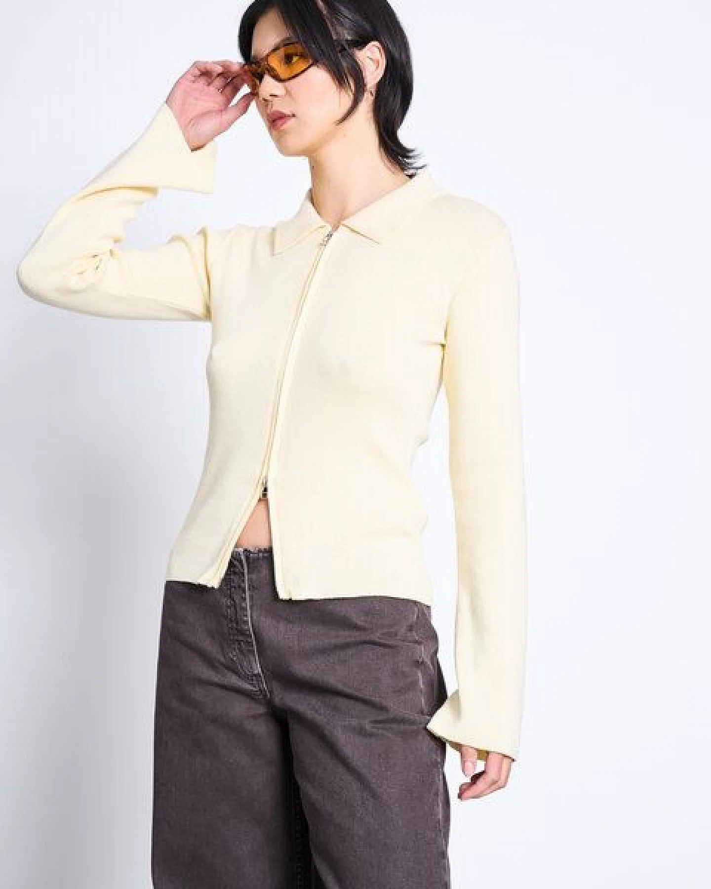 JAN N JUNE Baumwoll Zip Jacke TYRIE – Ansicht 4