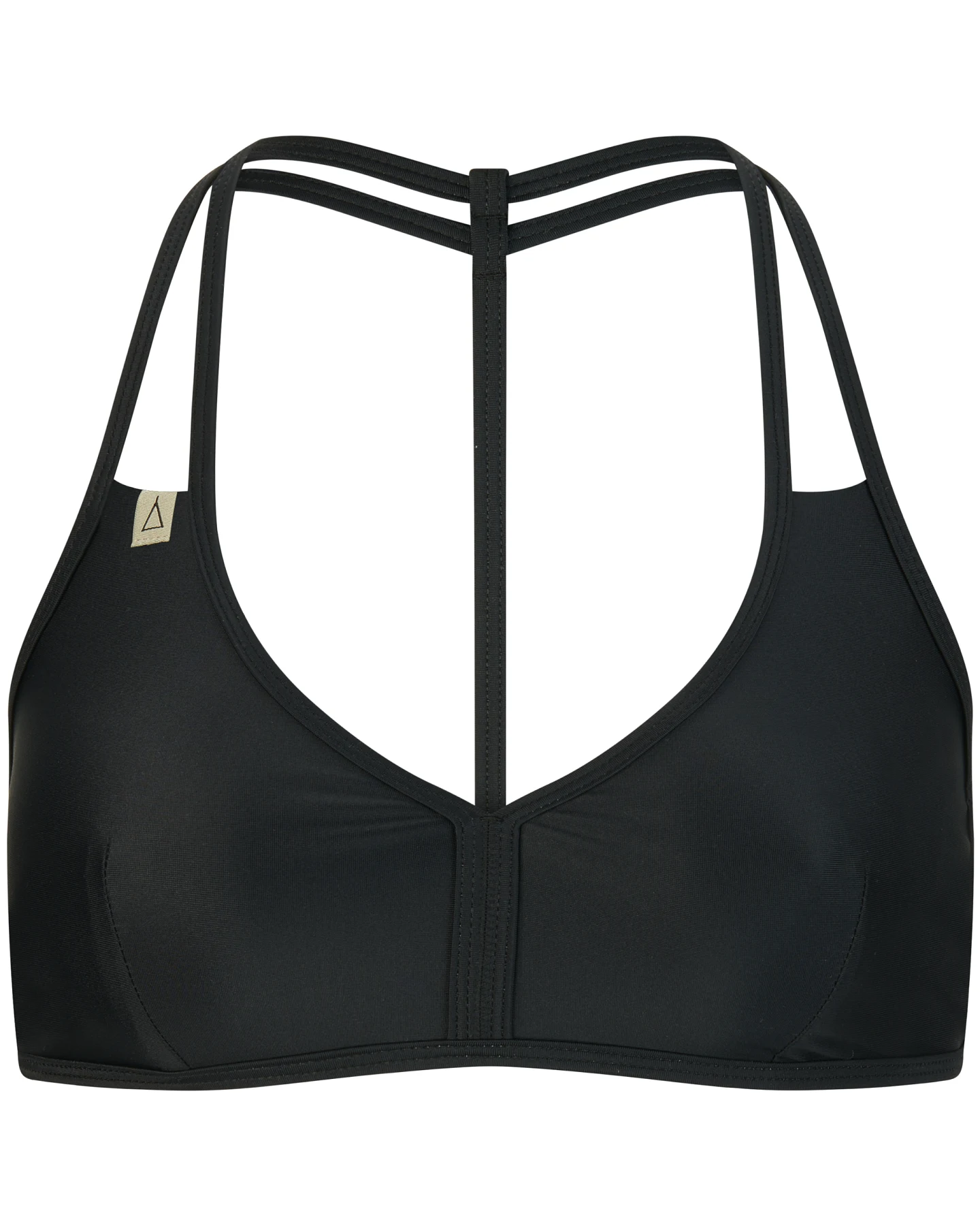 Inaska Damen vegan Bikinioberteil Neckholder Free Klassisch Schwarz – Ansicht 2