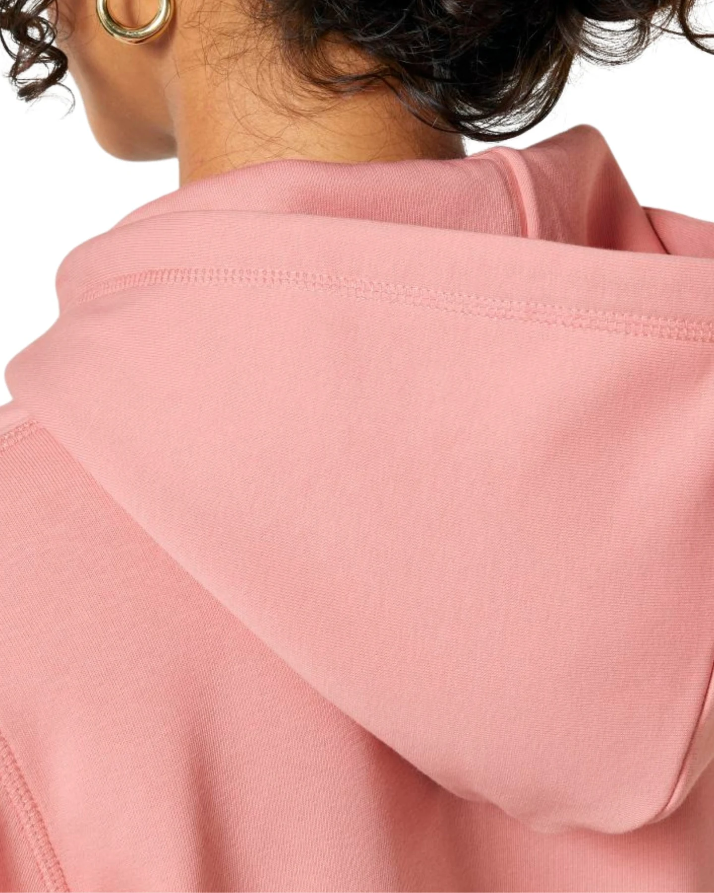 Inaska Damen vegan Hoodie Unisex Statement Empower Soft Pink Creme – Ansicht 2