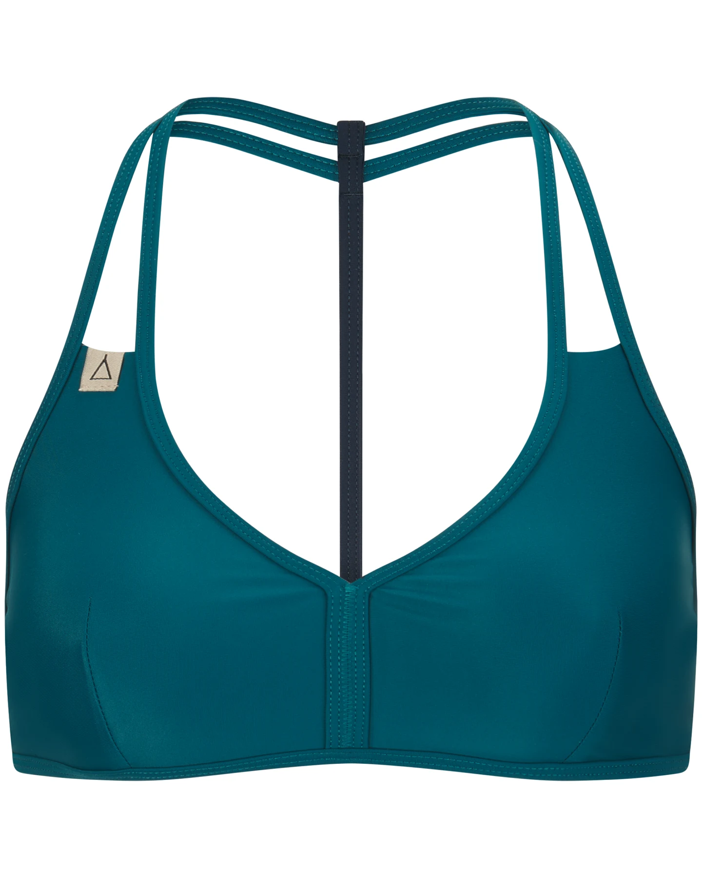 Inaska Damen vegan Bikinioberteil Neckholder Free Petrol – Ansicht 2