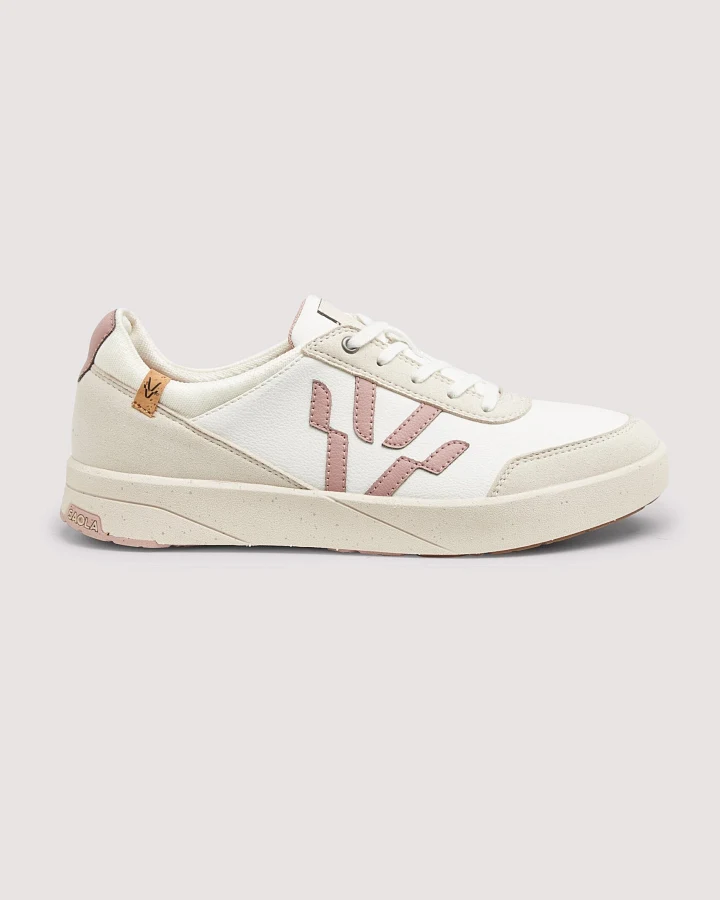 SAOLA Damen vegan Sneaker Damen Cali White Rose