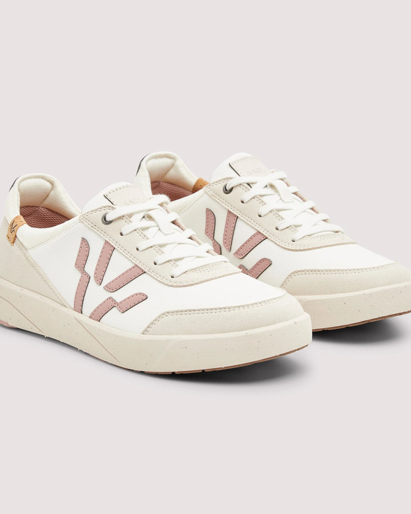 SAOLA Damen vegan Sneaker Damen Cali White Rose – Ansicht 2