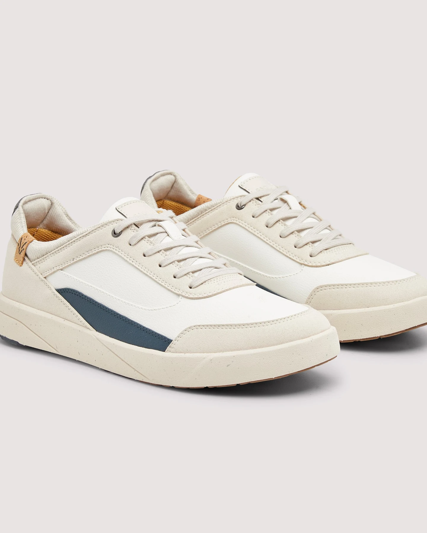 SAOLA Herren vegan Sneaker Herren Quito Weiß/Marineblau – Ansicht 2