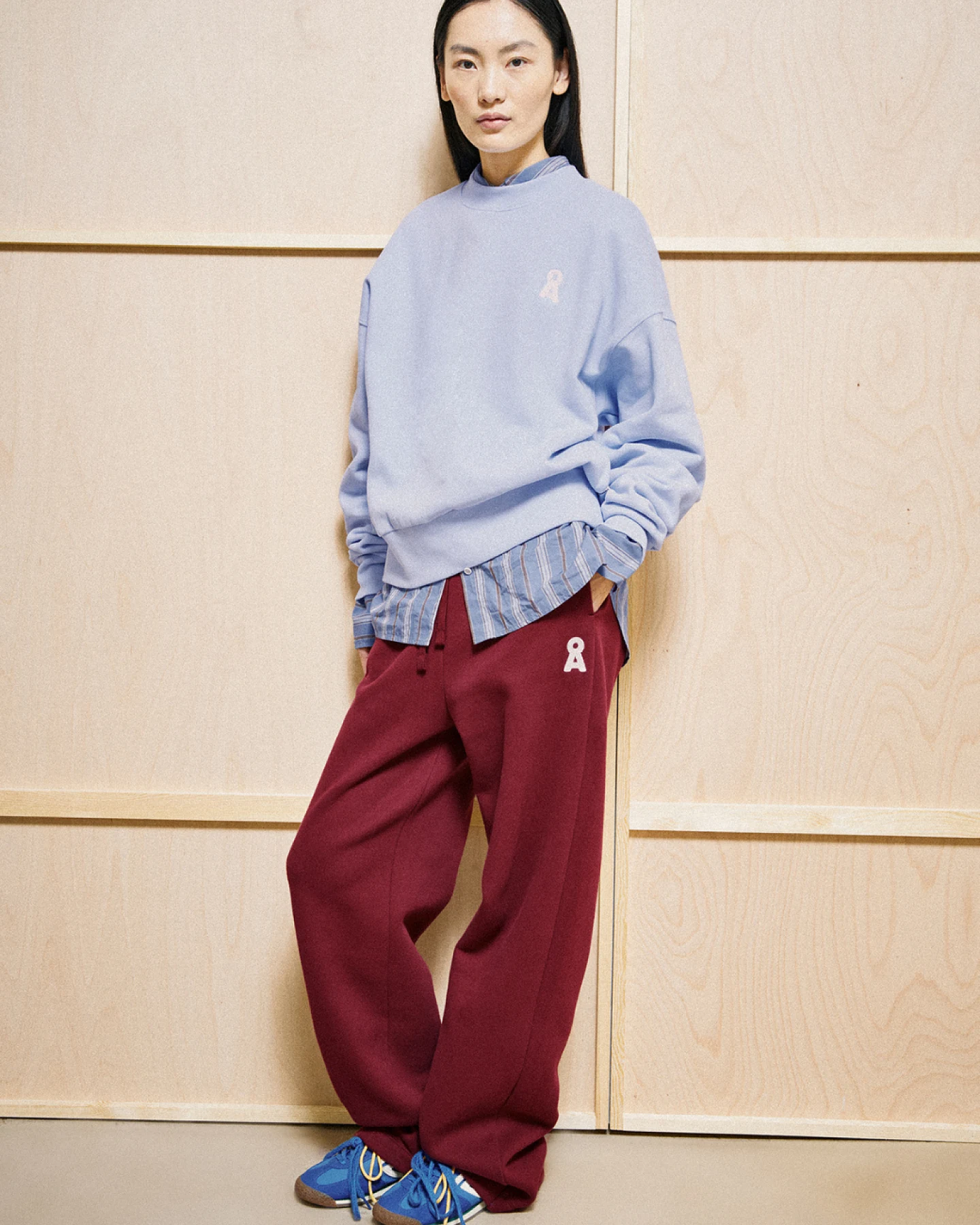 Armedangels ICONIC Å IVAARA Sweatpant Velvet Red M – Ansicht 2