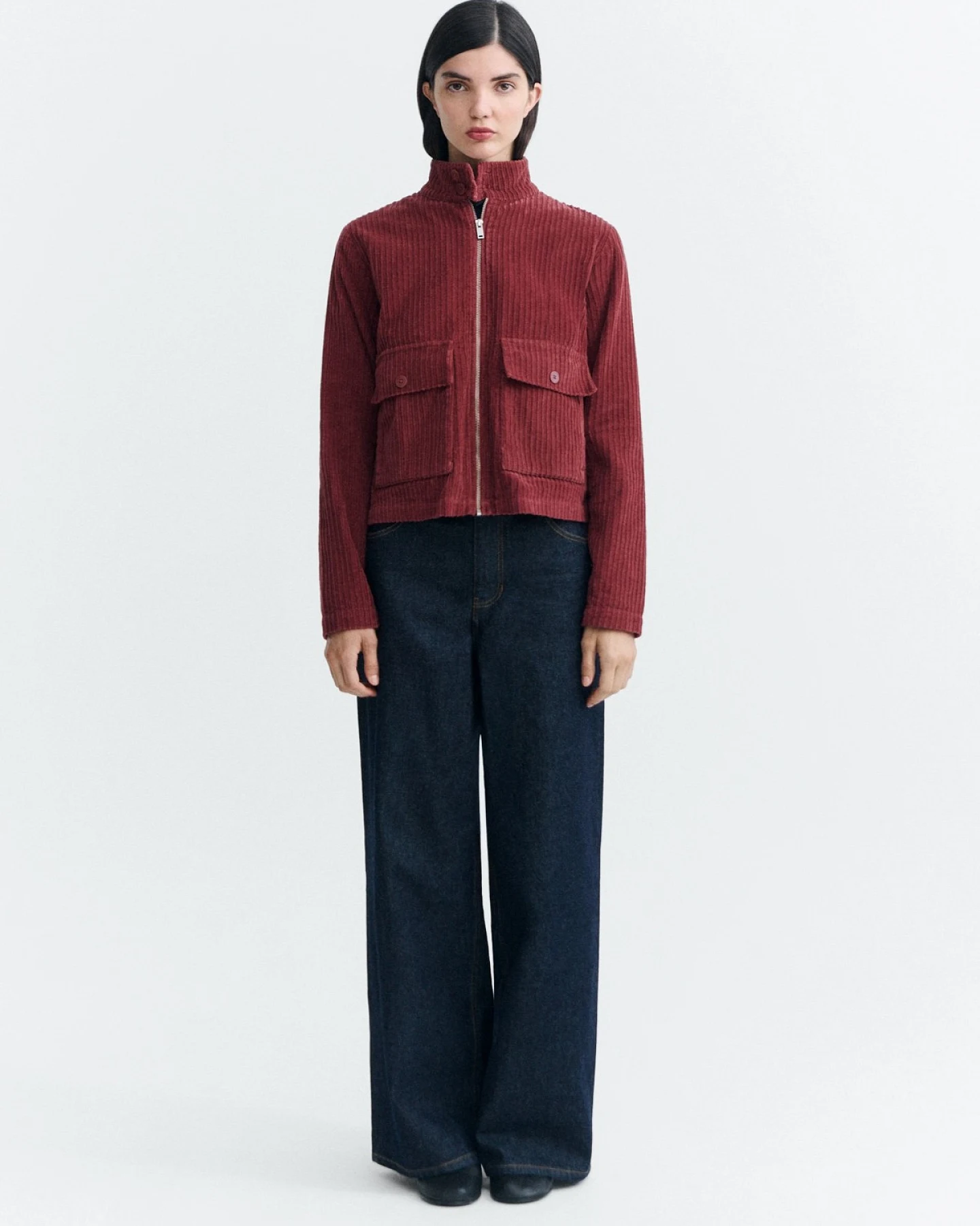 Jacke Delia Corduroy Braun – Ansicht 4
