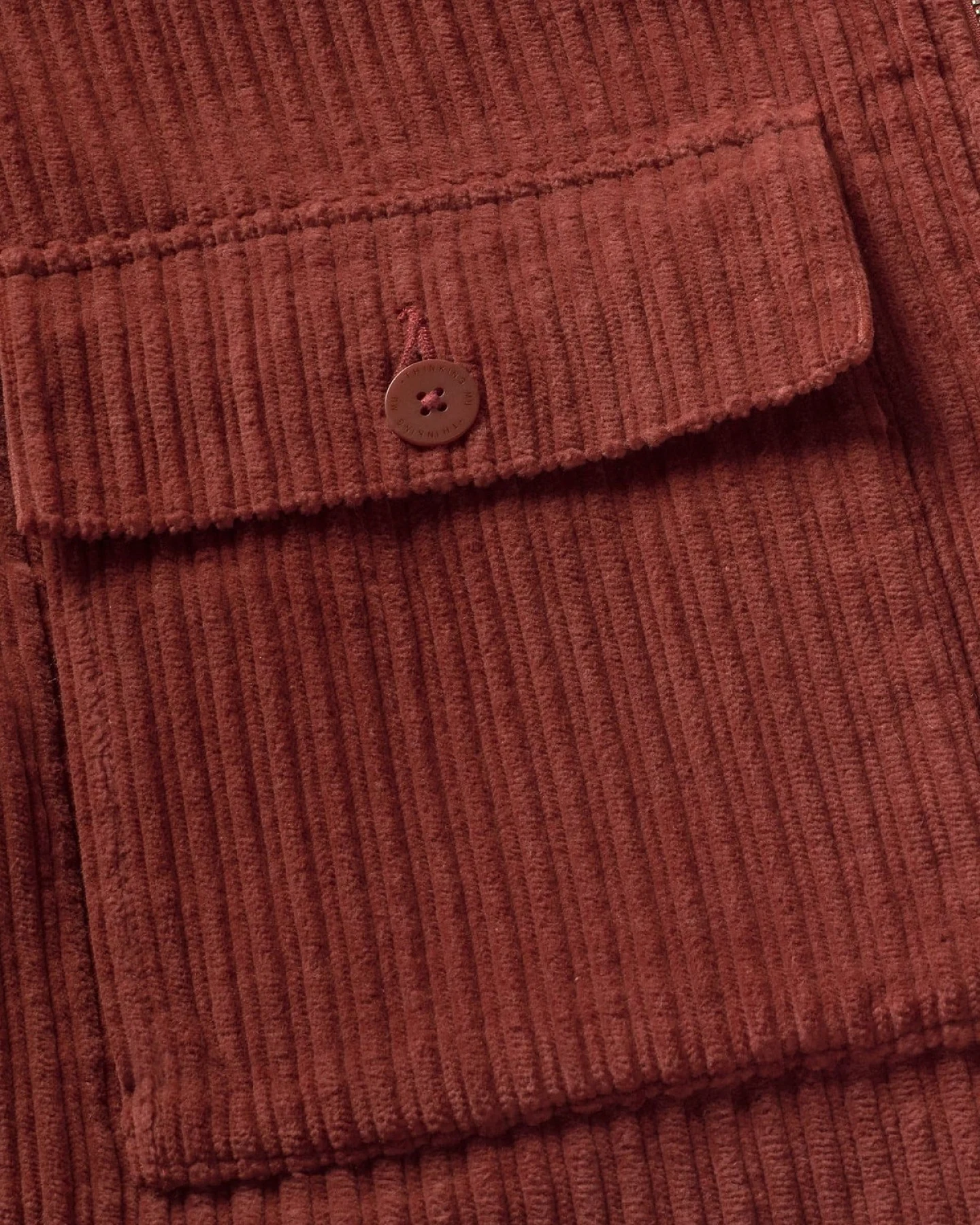 Jacke Delia Corduroy Braun – Ansicht 2