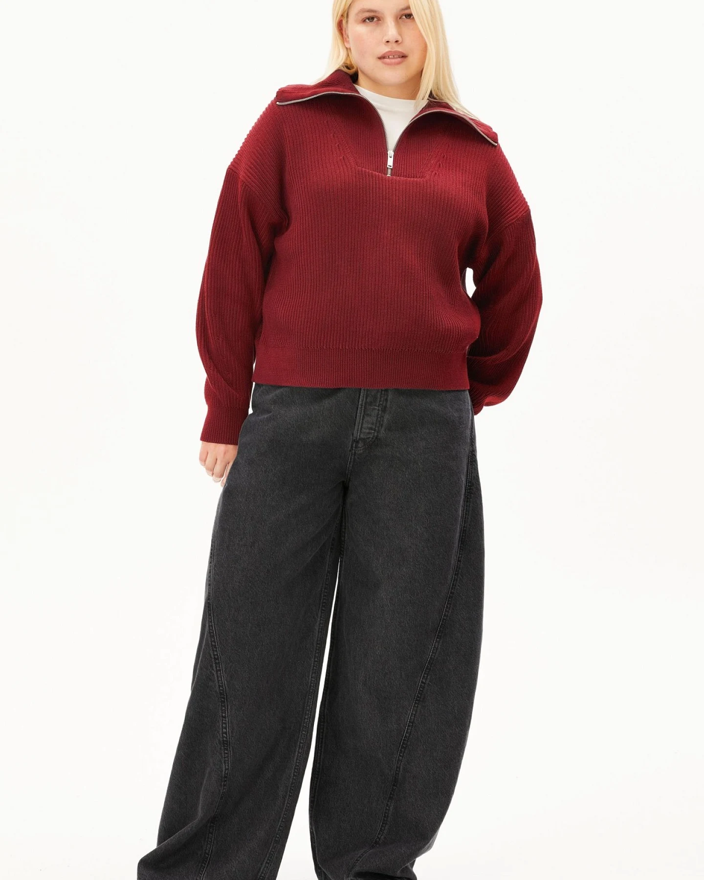 Strickpullover Vanisé Rib Troyer – Ansicht 3