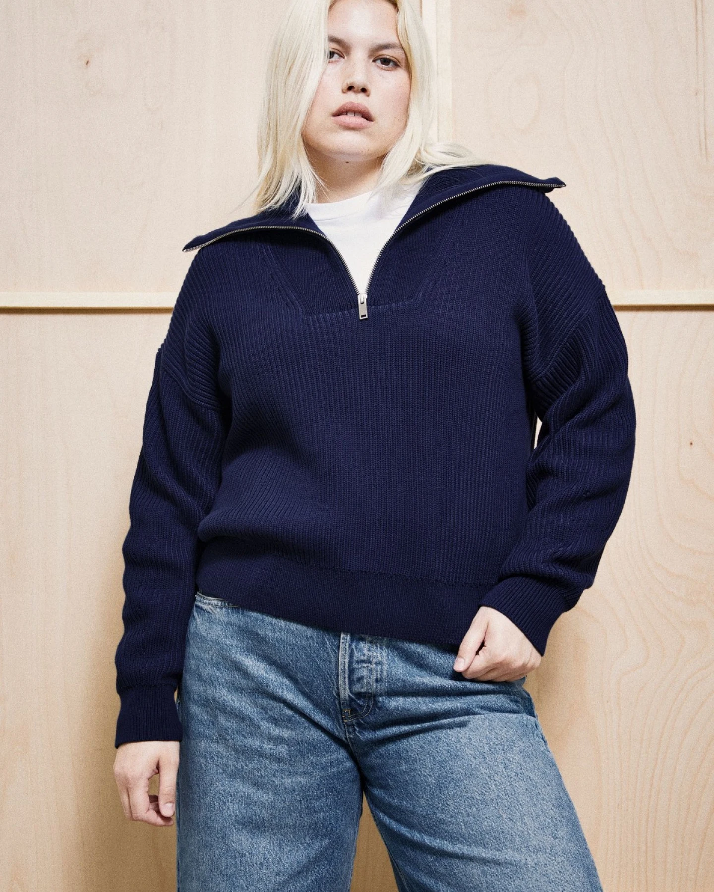 Strickpullover Vanisé Rib Troyer – Ansicht 4