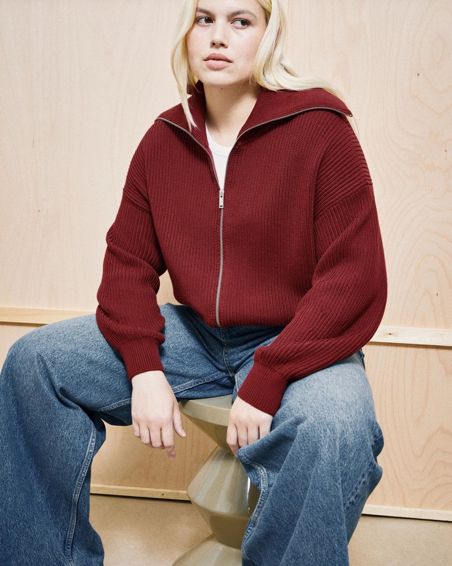 Strickjacke Vanisé Rib Knit – Ansicht 4