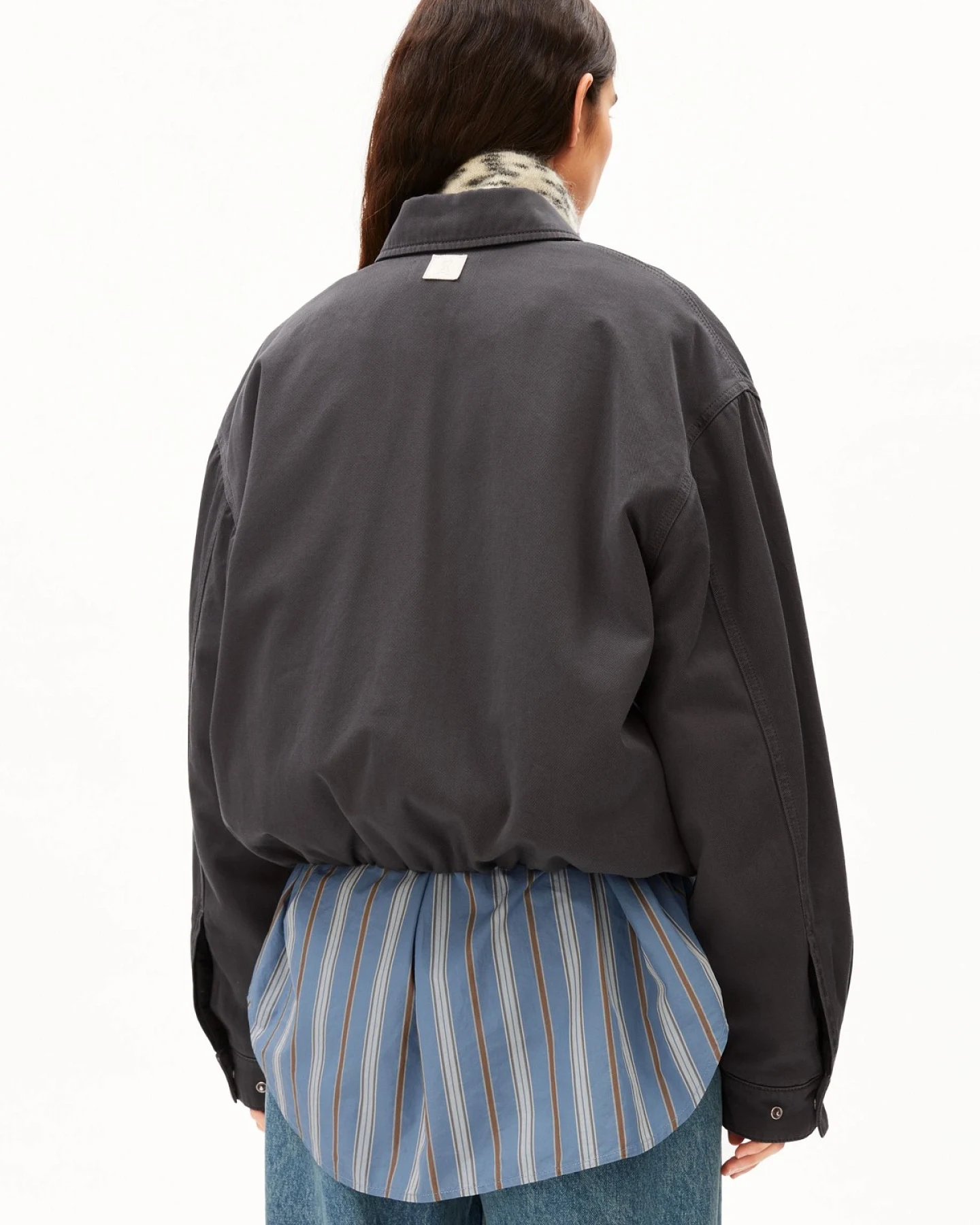 Jacke Padded Iconic Å Grau – Ansicht 2