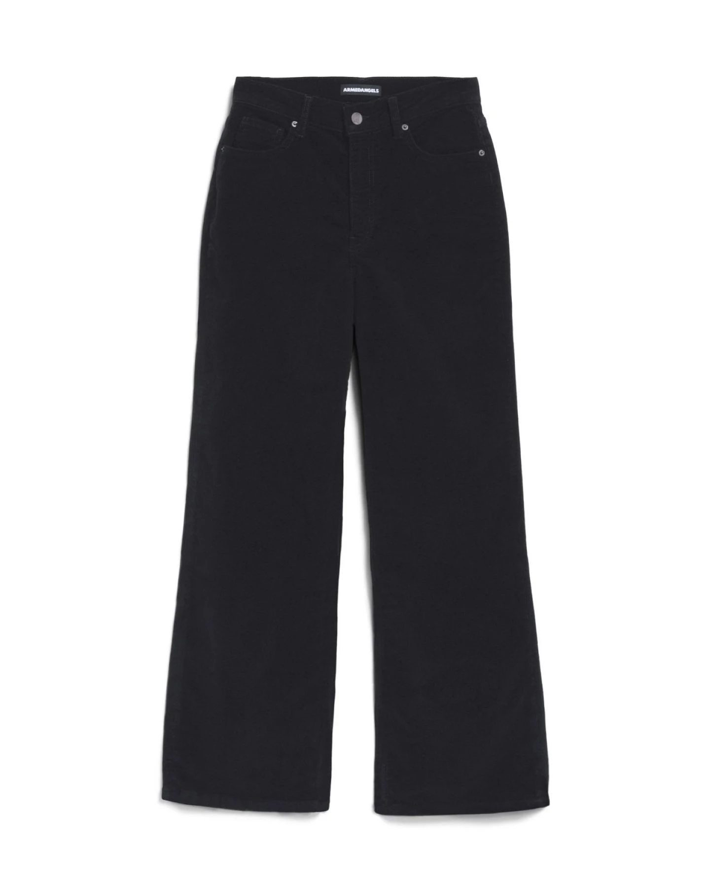 Hose Enijaa High Corduroy Schwarz – Ansicht 6