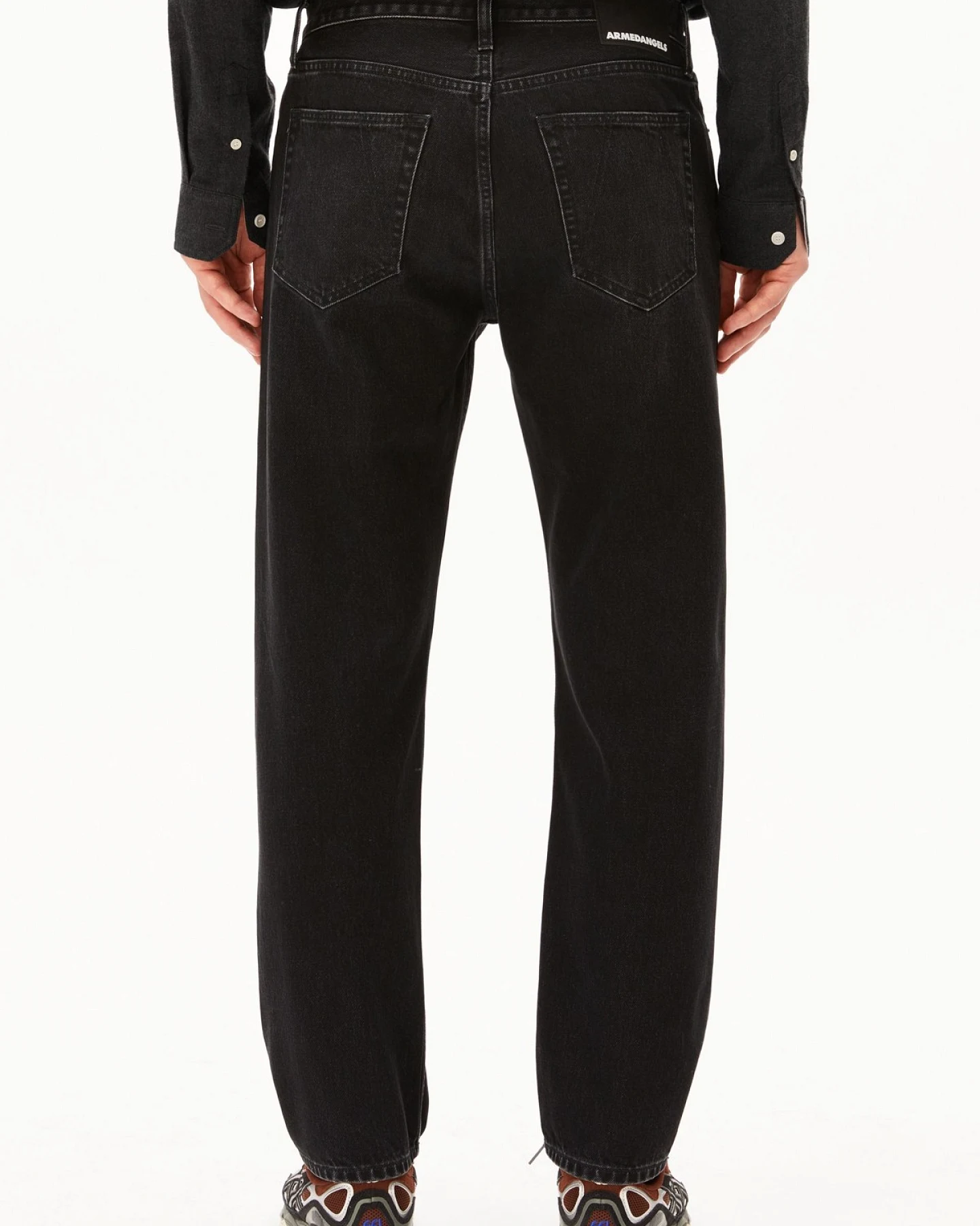 Jeans Maadox Classic Straight Jean Dunkelgrau – Ansicht 2