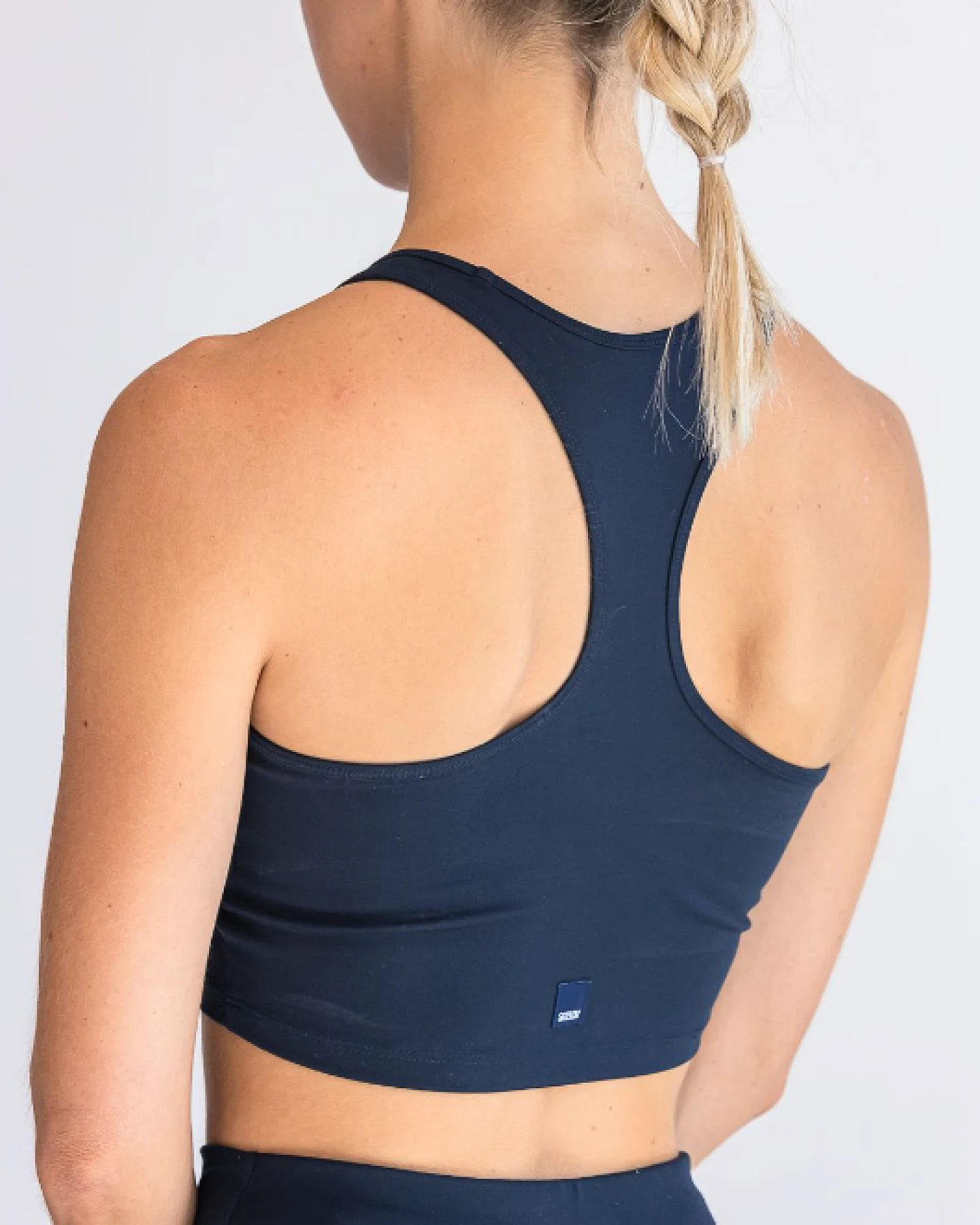 SEAAV Damen vegan Bh V-Ausschnitt Mitternachtsblau – Ansicht 2