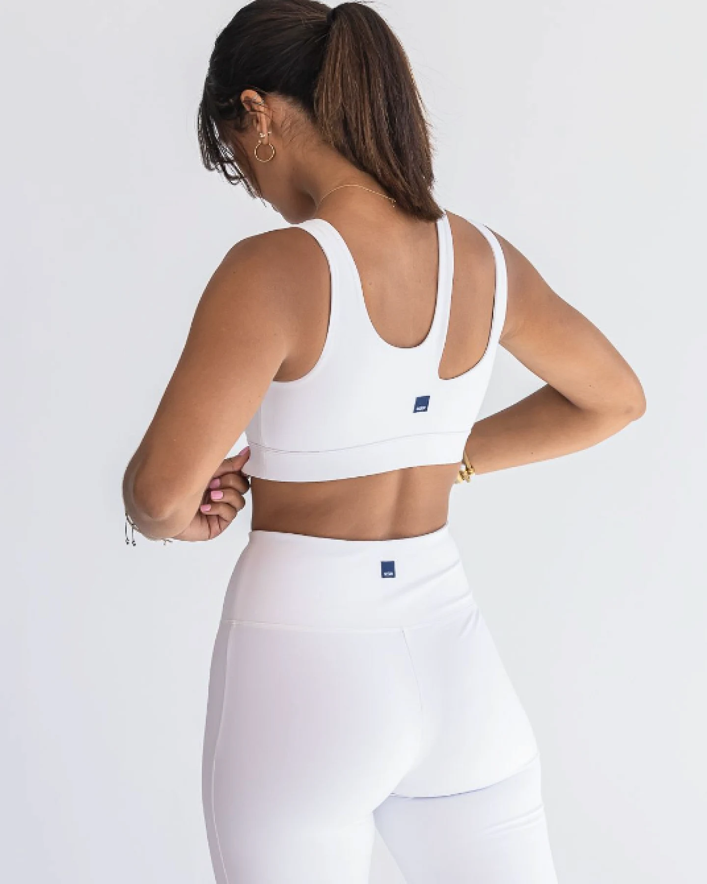SEAAV Damen vegan Bh Cut Out Weiß – Ansicht 2