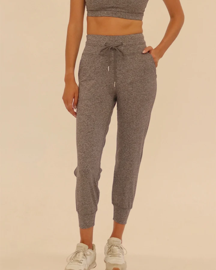 SEAAV Damen vegan Jogginghose Essex Jogger Shark Heather Grey