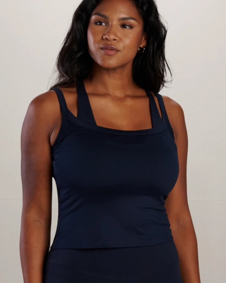 SEAAV Damen vegan Tank Top Dune Mitternachtsblau