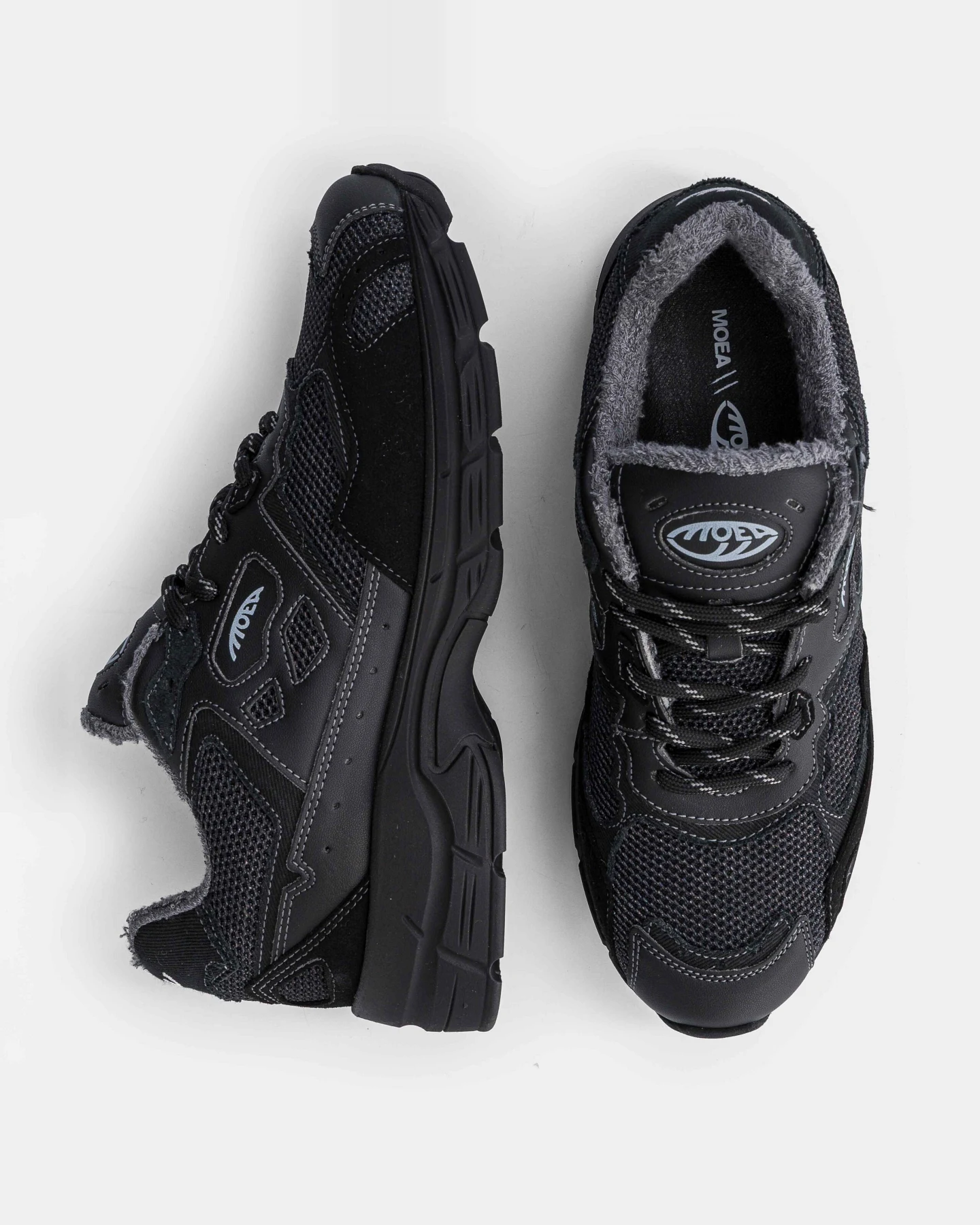 MoEa Herren vegan Sneaker Rush Full Black Corn – Ansicht 2