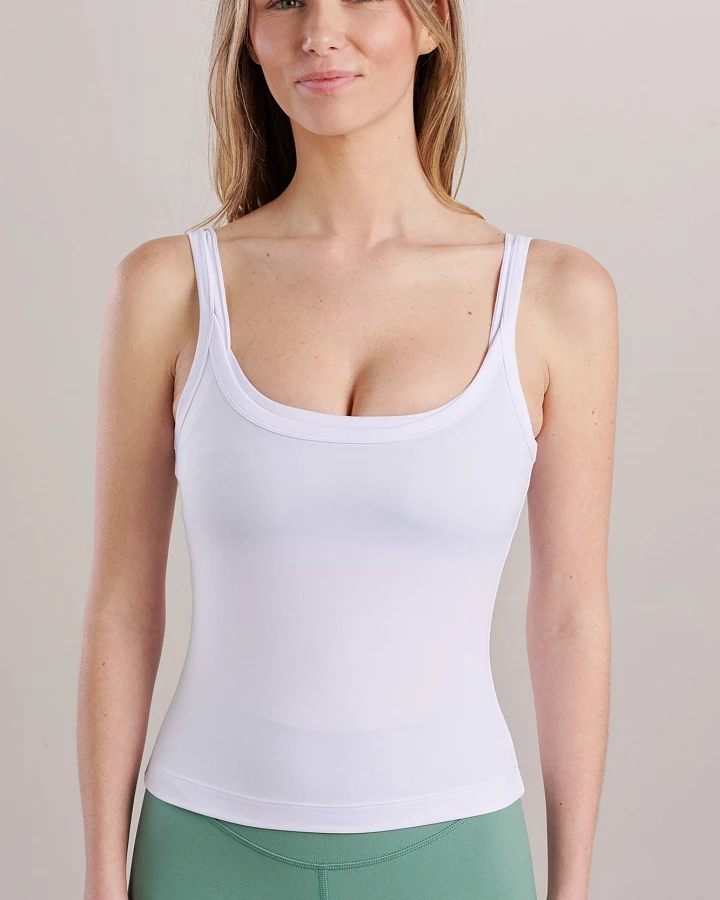 SEAAV Damen vegan Tanktop Dune Weiß