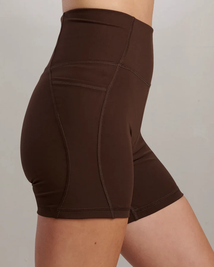 SEAAV Damen vegan Sport Shorts Seabreeze Kaffeebohne