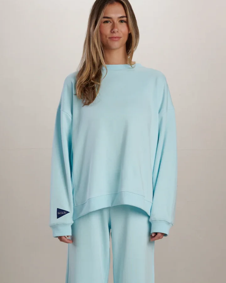 SEAAV Damen vegan Sweatshirt Dune Crew Spun Sugar
