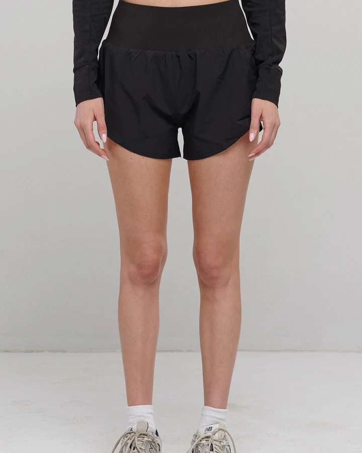 SEAAV Damen vegan Kurze Hose Flow Pace Onyx